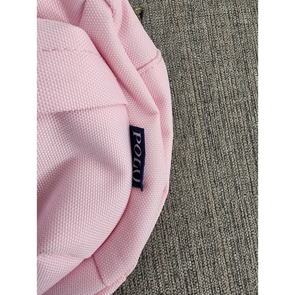POLO RALPH LAUREN Pink Waist Pack Adjustable Blue White Striped Strap - Picture 7 of 9